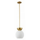 Подвесной светильник iLamp Mono P6079-1 GD+WH