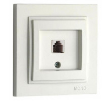 Розетка телефонная Rj45 Cat3 Mono Electric Despina слоновая кость 102-010005-124