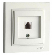 Розетка телефонная Rj45 Cat3 Mono Electric Despina слоновая кость 102-010005-124