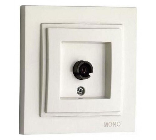 Розетка TV проходная Mono Electric Despina слоновая кость 102-010005-137 Розетка TV проходная Mono Electric Despina слоновая кость 102-010005-137