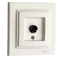 Розетка TV концевая с экраном Mono Electric Despina слоновая кость 102-010005-138