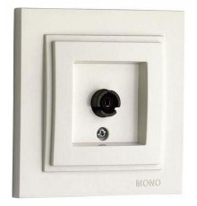 Розетка TV концевая с экраном Mono Electric Despina слоновая кость 102-010005-138