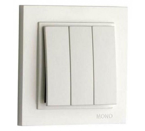 Выключатель трехклавишный Mono Electric Despina 10А 250В слоновая кость 102-010022-114 Выключатель трехклавишный Mono Electric Despina 10А 250В слоновая кость 102-010022-114