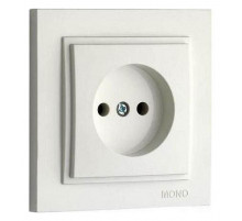 Розетка без земли Mono Electric Despina 16А 250В слоновая кость 102-010022-116