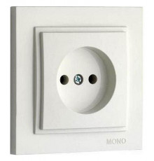 Розетка без земли Mono Electric Despina 16А 250В слоновая кость 102-010022-116