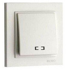 Выключатель одноклавишный с подсветкой Mono Electric Despina 10А 250В слоновая кость 102-010025-101