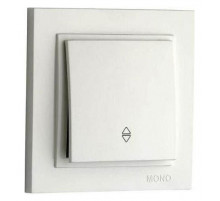 Выключатель одноклавишный проходной Mono Electric Despina 10А 250В слоновая кость 102-010025-109