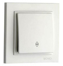 Выключатель одноклавишный проходной Mono Electric Despina 10А 250В слоновая кость 102-010025-109