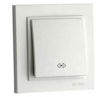 Выключатель одноклавишный перекресный Mono Electric Despina 10А 250В слоновая кость 102-010025-112