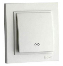 Выключатель одноклавишный перекресный Mono Electric Despina 10А 250В слоновая кость 102-010025-112