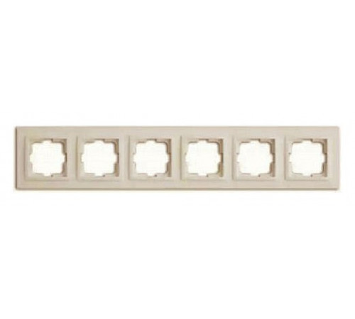 Рамка на 6 постов Mono Electric Despina крем 102-170000-166 Рамка на 6 постов Mono Electric Despina крем 102-170000-166