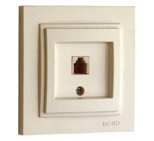 Розетка телефонная Rj45 Cat3 Mono Electric Despina крем 102-170005-124