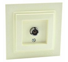 Розетка TV концевая с экраном Mono Electric Despina крем 102-170005-138