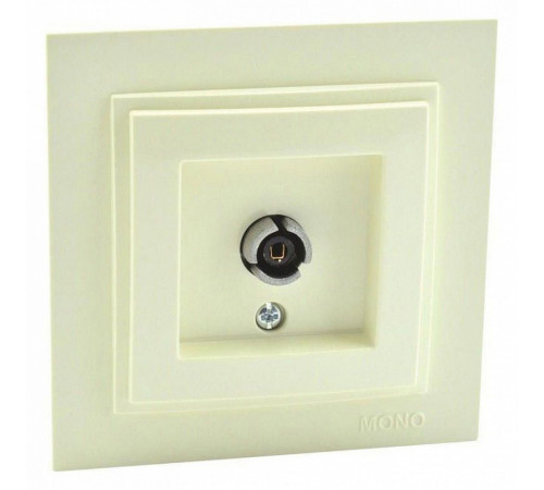 Розетка TV концевая с экраном Mono Electric Despina крем 102-170005-138 Розетка TV концевая с экраном Mono Electric Despina крем 102-170005-138