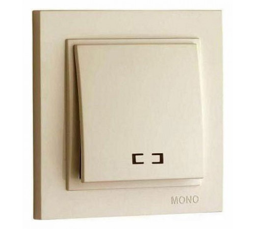 Выключатель одноклавишный с подсветкой Mono Electric Despina 10А 250В крем 102-170025-101 Выключатель одноклавишный с подсветкой Mono Electric Despina 10А 250В крем 102-170025-101