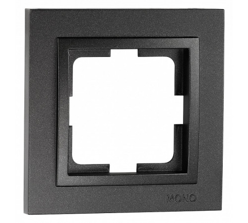 Рамка на 1 пост Mono Electric Despina графит 102-200000-160 Рамка на 1 пост Mono Electric Despina графит 102-200000-160