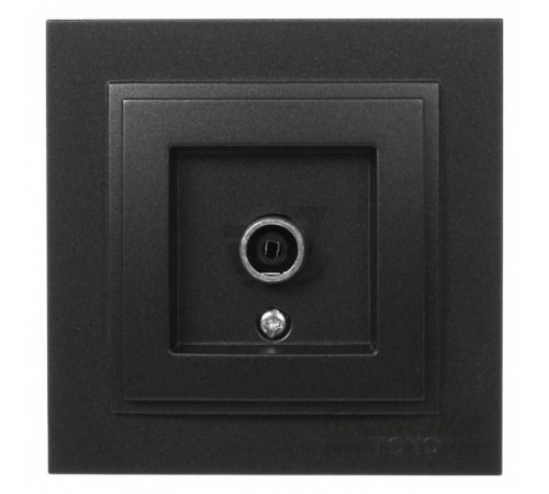 Розетка TV проходная Mono Electric Despina графит 102-202005-137 Розетка TV проходная Mono Electric Despina графит 102-202005-137