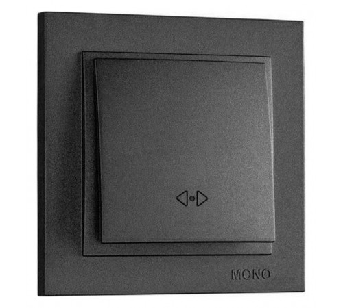 Выключатель одноклавишный перекресный Mono Electric Despina 10А 250В графит 102-202025-112 Выключатель одноклавишный перекресный Mono Electric Despina 10А 250В графит 102-202025-112