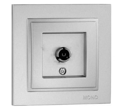 Розетка TV концевая с экраном Mono Electric Despina серебро 102-212105-138 Розетка TV концевая с экраном Mono Electric Despina серебро 102-212105-138