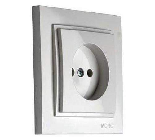 Розетка без земли Mono Electric Despina 16А 250В серебро 102-212122-116 Розетка без земли Mono Electric Despina 16А 250В серебро 102-212122-116