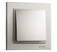 Выключатель одноклавишный Mono Electric Despina 10А 250В серебро 102-212125-100
