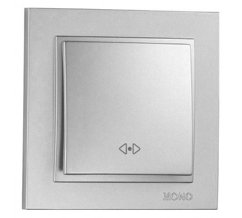 Выключатель одноклавишный перекресный Mono Electric Despina 10А 250В серебро 102-212125-112 Выключатель одноклавишный перекресный Mono Electric Despina 10А 250В серебро 102-212125-112