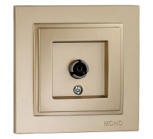Розетка TV проходная универсальная Mono Electric Despina титан 102-222205-137