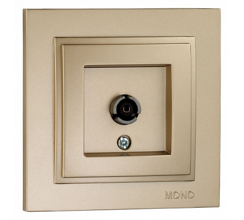 Розетка TV проходная универсальная Mono Electric Despina титан 102-222205-137
