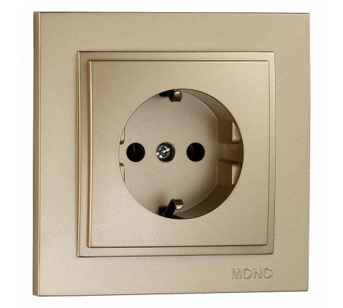 Розетка с заземлением Mono Electric Despina 16А 250В титан 102-222221-117 Розетка с заземлением Mono Electric Despina 16А 250В титан 102-222221-117
