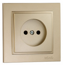 Розетка без земли Mono Electric Despina 16А 250В титан 102-222222-116