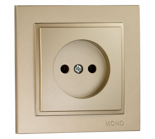 Розетка без земли Mono Electric Despina 16А 250В титан 102-222222-116