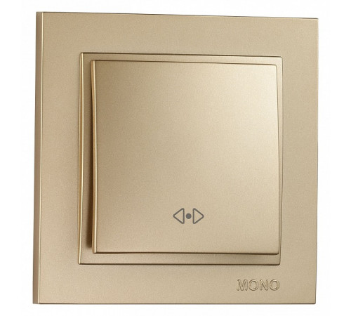 Выключатель одноклавишный перекресный Mono Electric Despina 10А 250В титан 102-222225-112 Выключатель одноклавишный перекресный Mono Electric Despina 10А 250В титан 102-222225-112