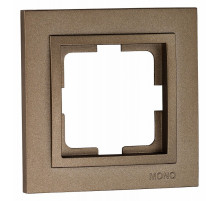 Рамка на 1 пост Mono Electric Despina бронза 102-230000-160