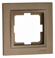 Рамка на 1 пост Mono Electric Despina бронза 102-230000-160