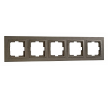 Рамка на 5 постов Mono Electric Despina бронза 102-230000-164
