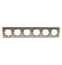 Рамка на 6 постов Mono Electric Despina бронза 102-230000-166