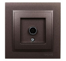 Розетка TV проходная Mono Electric Despina бронза 102-232305-137