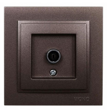 Розетка TV проходная Mono Electric Despina бронза 102-232305-137
