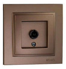 Розетка TV концевая с экраном Mono Electric Despina бронза 102-232305-138