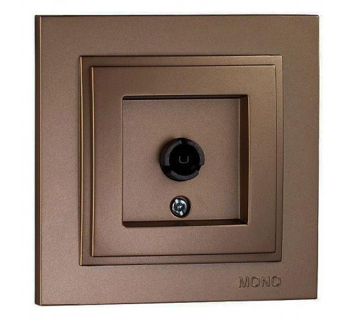 Розетка TV концевая с экраном Mono Electric Despina бронза 102-232305-138 Розетка TV концевая с экраном Mono Electric Despina бронза 102-232305-138