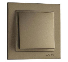 Выключатель одноклавишный Mono Electric Despina 10А 250В бронза 102-232325-100