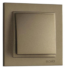 Выключатель одноклавишный Mono Electric Despina 10А 250В бронза 102-232325-100