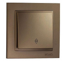 Выключатель одноклавишный проходной Mono Electric Despina 10А 250В бронза 102-232325-109