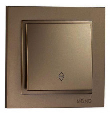 Выключатель одноклавишный проходной Mono Electric Despina 10А 250В бронза 102-232325-109