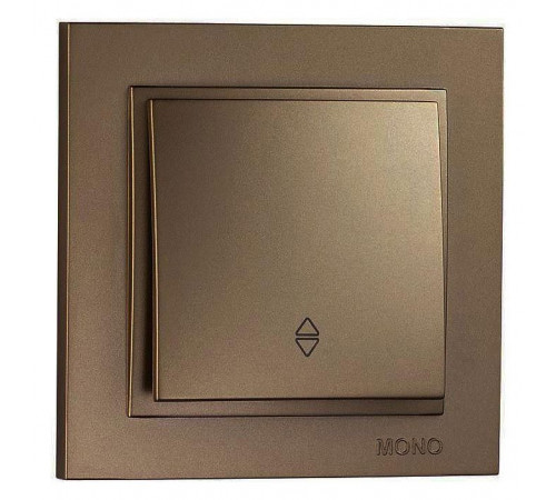 Выключатель одноклавишный проходной Mono Electric Despina 10А 250В бронза 102-232325-109