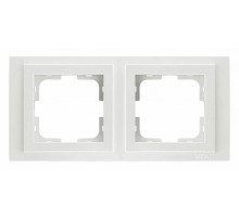 Рамка на 2 поста Mono Electric Despina жемчуг 102-250000-161