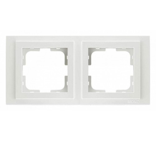 Рамка на 2 поста Mono Electric Despina жемчуг 102-250000-161