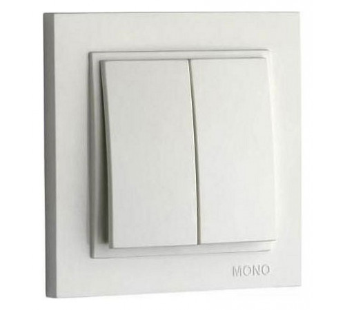 Выключатель двухклавишный Mono Electric Despina 10А 250В жемчуг 102-252525-102 Выключатель двухклавишный Mono Electric Despina 10А 250В жемчуг 102-252525-102