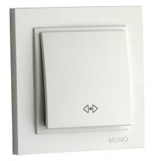 Выключатель одноклавишный перекресный Mono Electric Despina 10А 250В жемчуг 102-252525-112