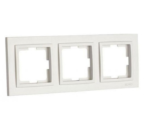 Рамка на 3 поста Mono Electric Larissa слоновая кость 103-010100-162